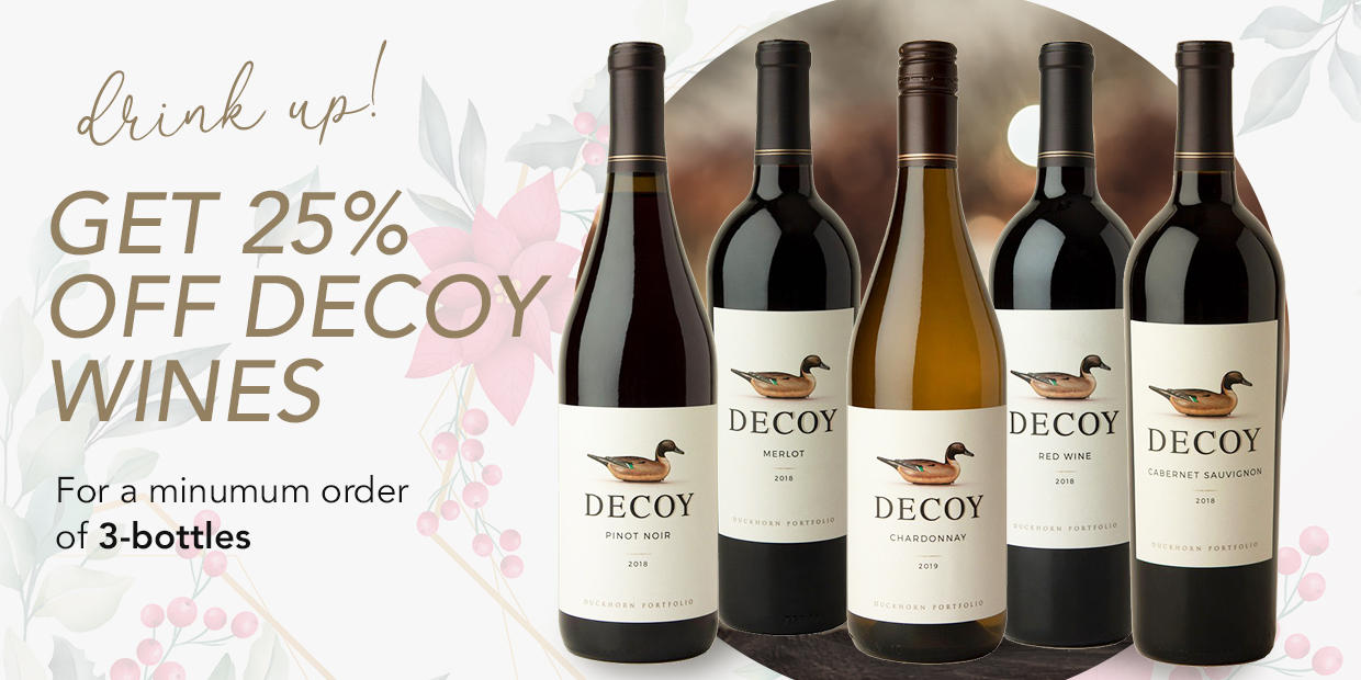 25% Off Decoy Wines Promo Banner | The Wine Club Philippines