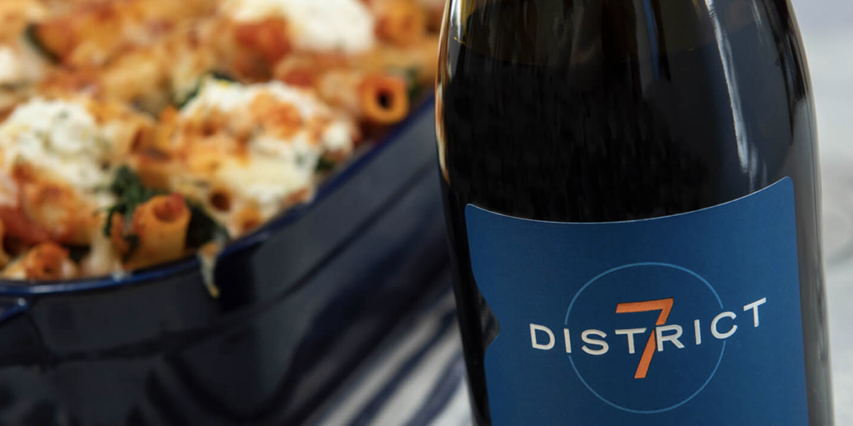 District 7 Wine with Baked Macaroni | The Wine Club Philippines